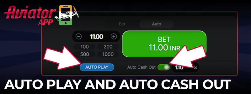 Auto play and auto pay out in the Aviator game