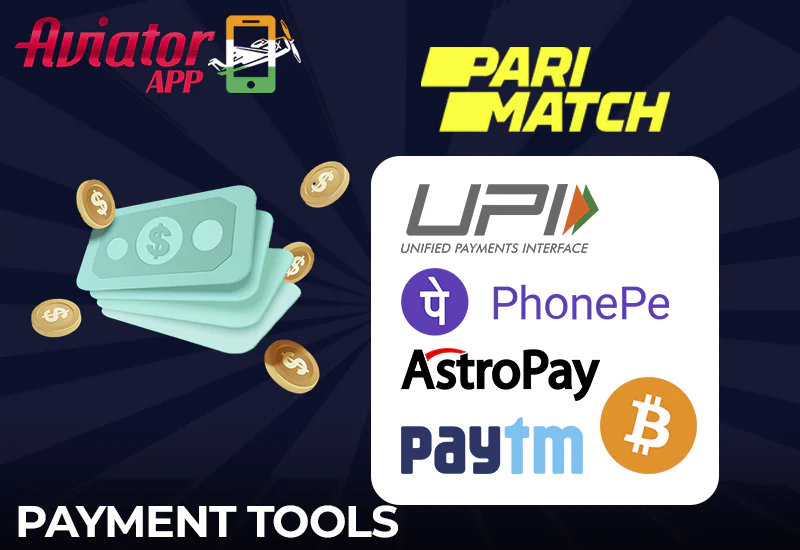 Parimatch App - payment tools to play Aviator game with INR